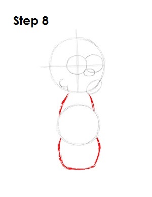 How to Draw Maggie Simpson 8 How to Draw Maggie Simpson Step 8