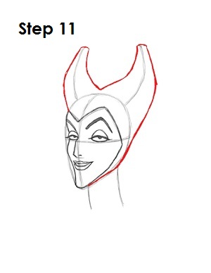 How to Draw Maleficent Step 11 How to Draw Maleficent Step 11
