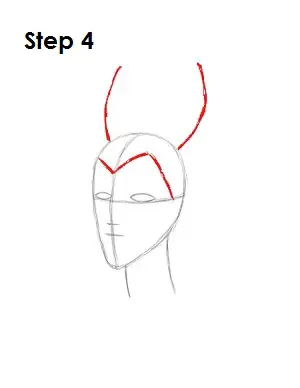 How to Draw Maleficent Step 4