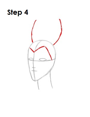 How to Draw Maleficent Step 4 How to Draw Maleficent Step 4
