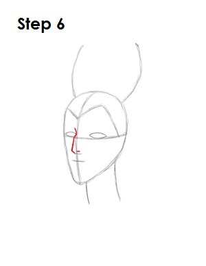How to Draw Maleficent Step 6 How to Draw Maleficent Step 6