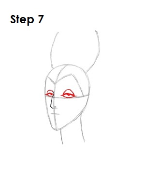 How to Draw Maleficent Step 7 How to Draw Maleficent Step 7