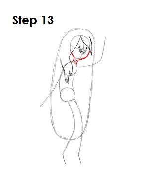 How to Draw Marceline Step 13 Draw Marceline Step 13