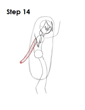 How to Draw Marceline Step 14 Draw Marceline Step 14