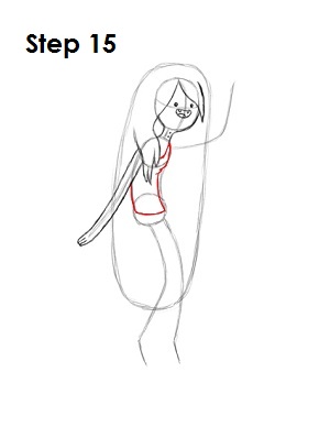 How to Draw Marceline Step 15 Draw Marceline Step 15