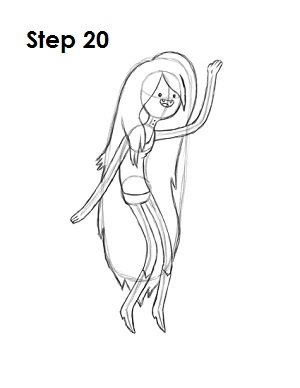 How to Draw Marceline Step 20 Draw Marceline Step 20