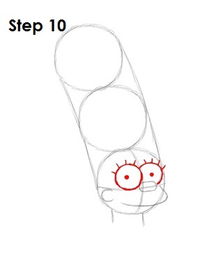 Draw Marge Simpson Step 10 Draw Marge Simpson Step 10