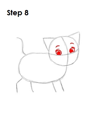 Draw Marie Step 8 How to Draw Marie Step 8