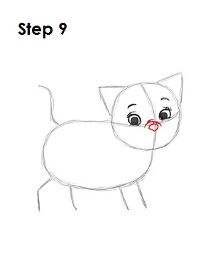 Draw Marie Step 9 How to Draw Marie Step 9