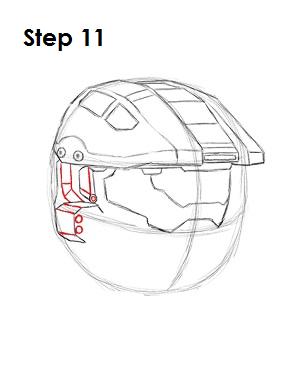 How to Draw Master Chief 11 How to Draw Master Chief Step 11