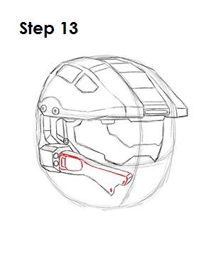 How to Draw Master Chief 13 How to Draw Master Chief Step 13