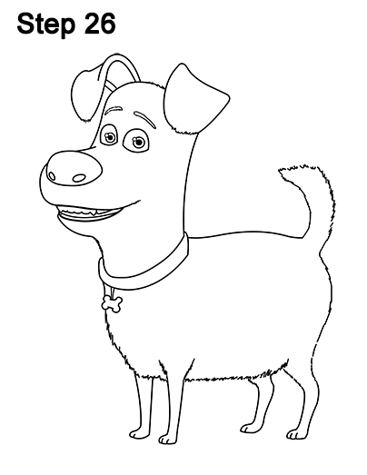 Max Secret Life Pets Drawing 26 Draw Max Secret Life of Pets 26
