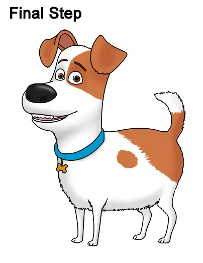 How to Draw Max from The Secret Life of Pets