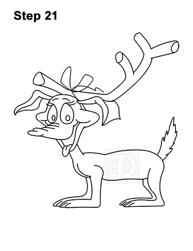 Draw Max Dog Grinch Stole Christmas 21 How to Draw Max Dog Grinch Stole Christmas 21