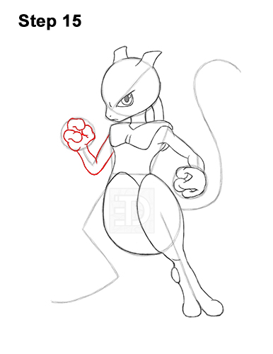 Draw Mewtwo Pokemon 15 How to Draw Mewtwo Pokemon 15