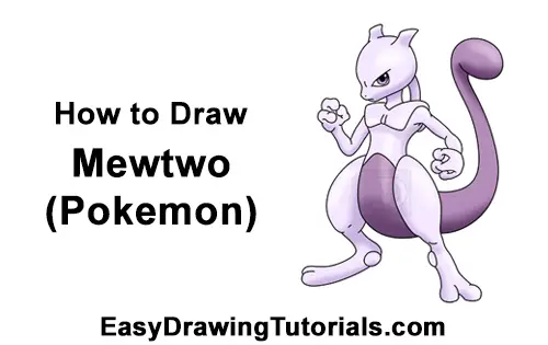 How to Draw Mewtwo Pokemon
