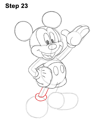 Draw Mickey Mouse Full Body 23 How to Draw Classic Mickey Mouse Full Body Disney 23
