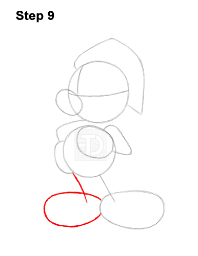 How to Draw Mickey Mouse  Christmas Santa Claus 9
