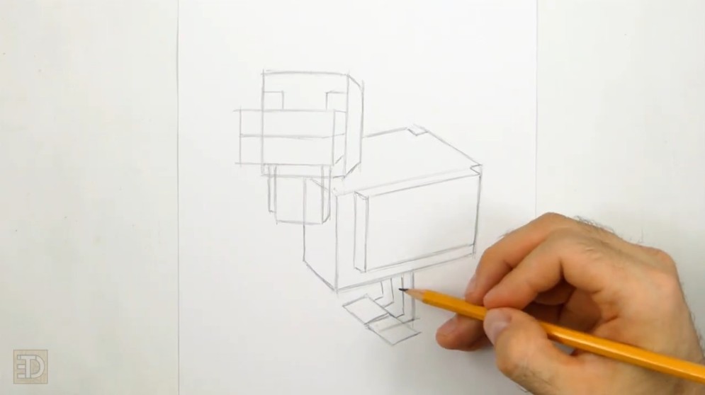 Finish Up the Sketch with More Straight Lines Finish Up the Sketch with More Straight Lines