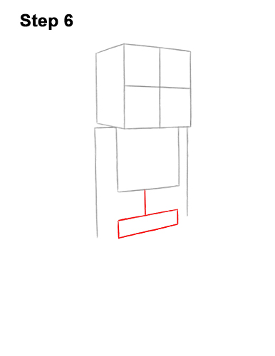 Draw Minecraft Skeleton 6 How to Draw Minecraft Skeleton Bow 6