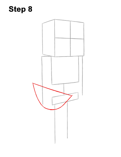 Draw Minecraft Skeleton 8 How to Draw Minecraft Skeleton Bow 8