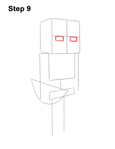 Draw Minecraft Skeleton 9 How to Draw Minecraft Skeleton Bow 9