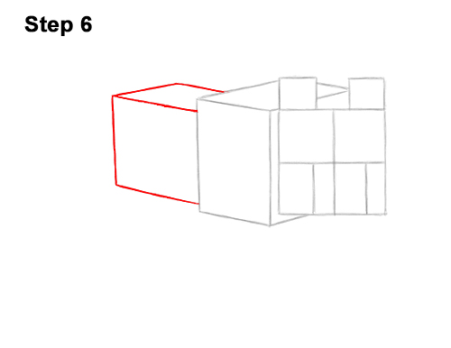 How to Draw Minecraft Dog Wolf Pet 6