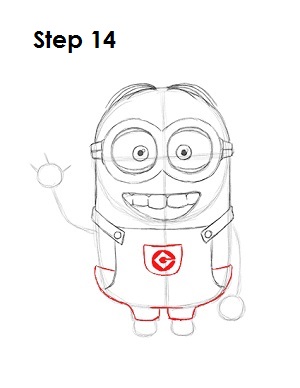 How to Draw a Minion 14 How to Draw a Minion Step 14