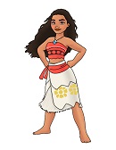 How to Draw Moana Full Body