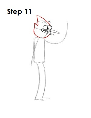 How to Draw Mordecai Step 11 Draw Mordecai Step 11
