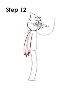 How to Draw Mordecai Step 12 Draw Mordecai Step 12