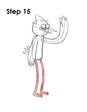How to Draw Mordecai Step 15 Draw Mordecai Step 15
