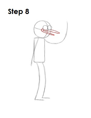 How to Draw Mordecai Step 8 Draw Mordecai Step 8