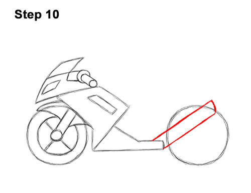 Draw Cartoon Sportbike Sportsbike Motorcycle 10 How to Draw Cartoon Sport Bike Motorcycle 10