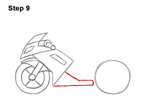 Draw Cartoon Sportbike Sportsbike Motorcycle 9 How to Draw Cartoon Sport Bike Motorcycle 9
