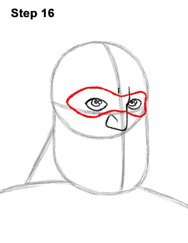 Draw Mr. Incredible 16 How to Draw Mr. Incredible Bob Parr 16