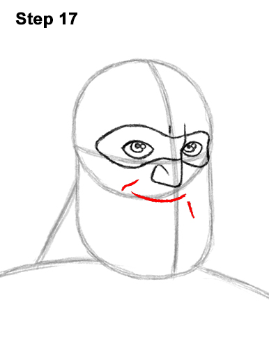 Draw Mr. Incredible 17 How to Draw Mr. Incredible Bob Parr 17