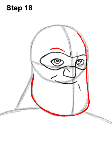 Draw Mr. Incredible 18 How to Draw Mr. Incredible Bob Parr 18