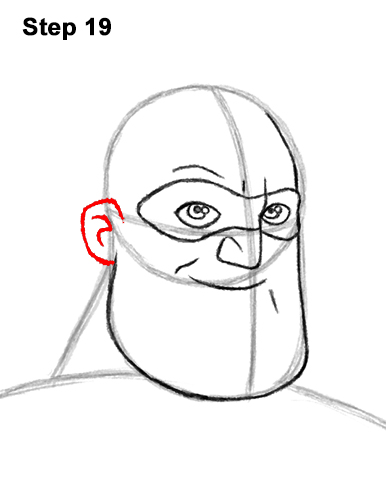 Draw Mr. Incredible 19 How to Draw Mr. Incredible Bob Parr 19