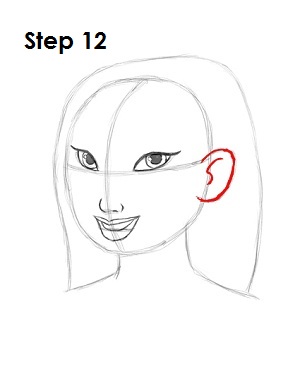  Draw Mulan Step 12