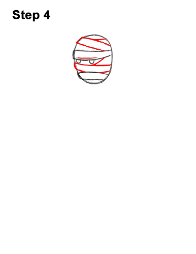 Draw Cartoon Mummy 4 How to Draw Cartoon Mummy Halloween 4