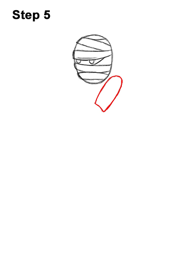 Draw Cartoon Mummy 5 How to Draw Cartoon Mummy Halloween 5