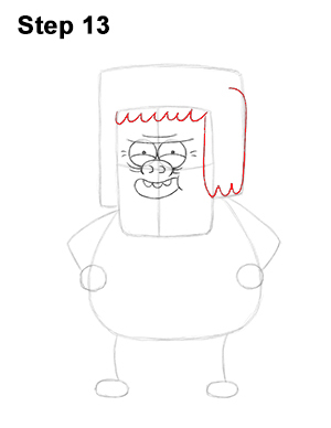 Muscle Man Drawing 13 Draw Muscle Man Regular Show 13