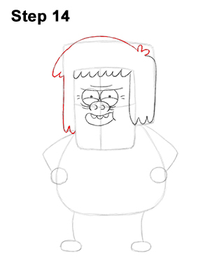 Muscle Man Drawing 14 Draw Muscle Man Regular Show 14