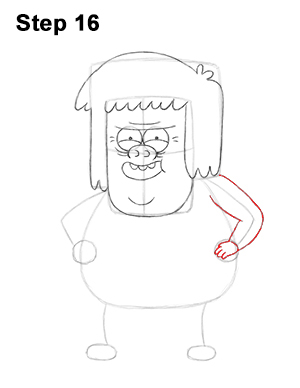Muscle Man Drawing 16 Draw Muscle Man Regular Show 16