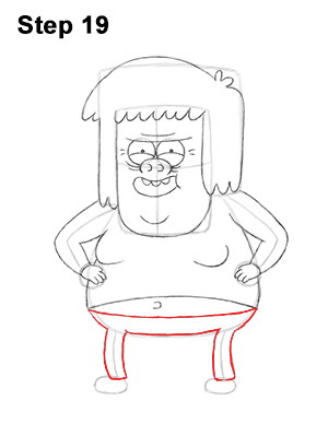 Muscle Man Drawing 19 Draw Muscle Man Regular Show 19