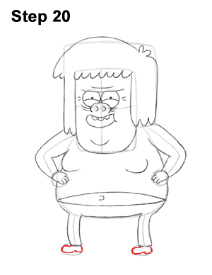 Muscle Man Drawing 20 Draw Muscle Man Regular Show 20