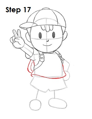 Ness Super Smash Brothers 17 Draw Ness 17