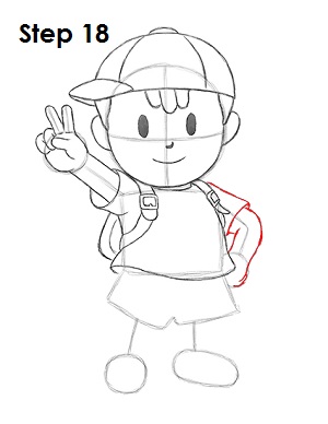 Ness Super Smash Brothers 18 Draw Ness 18
