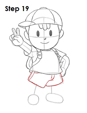 Ness Super Smash Brothers 19 Draw Ness 19